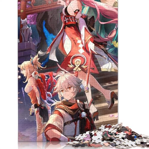 1000-teiliges Puzzle Genshin Impact, Puzzles für Erwachsene, Kartonpuzzles, Lernspiele, Heimdekorationspuzzle. (Größe 38 x 26 cm) von LiJianXXL