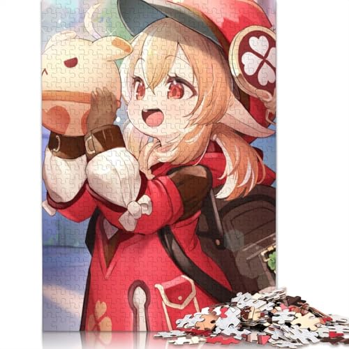 1000-teiliges Puzzle Genshin Impact Klee für Erwachsene, Kartonpuzzle, Lernspiele, Heimdekorationspuzzle. (Größe 38 x 26 cm) von LiJianXXL