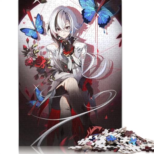 1000-teiliges Puzzle Genshin Impact für Erwachsene, Holzpuzzle, Lernspiel für Erwachsene und Kinder (Größe 75 x 50 cm) von LiJianXXL