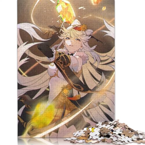 1000-teiliges Puzzle Genshin Impact von Ning Guang, Puzzle für Erwachsene, Kartonpuzzle, Lernspielzeug (Größe 38 x 26 cm) von LiJianXXL