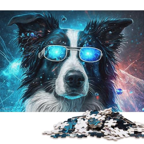 1000-teiliges Puzzle Magic Dream Border Collie für Erwachsene, Kartonpuzzle, Lernspiele, Heimdekorationspuzzle. (Größe 38 * 26 cm) von LiJianXXL