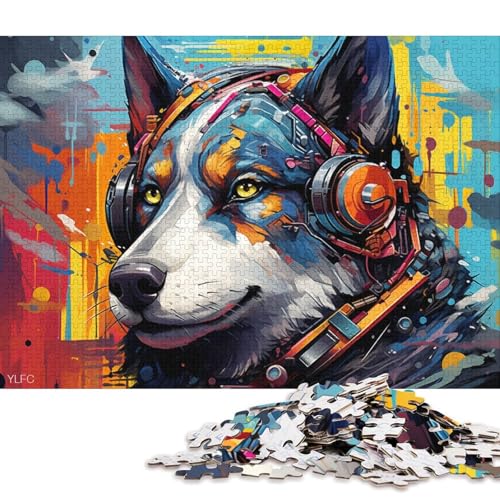 1000-teiliges Puzzle Roboter Husky – Kunstpuzzle für Kinder, Papppuzzle für Familienspaß und Spieleabend 38x26cm/1000 Teile von LiJianXXL