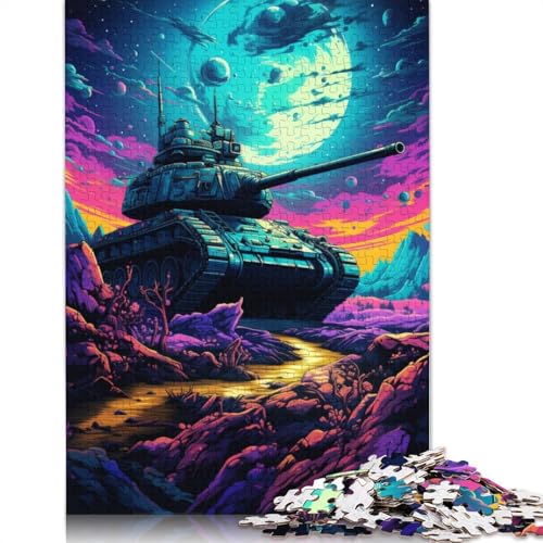 1000-teiliges Puzzle für Erwachsene, Art Tank-Puzzle für Erwachsene, Kartonpuzzle, lustiges Geschenk, 38 x 26 cm von LiJianXXL