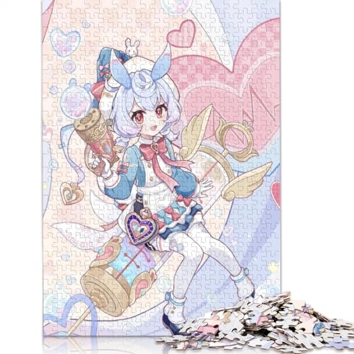 1000-teiliges Puzzle für Erwachsene, Genshin Impact-Puzzle für Erwachsene, Holzpuzzle, Lernspiel für Erwachsene und Kinder (Größe 75 x 50 cm) von LiJianXXL