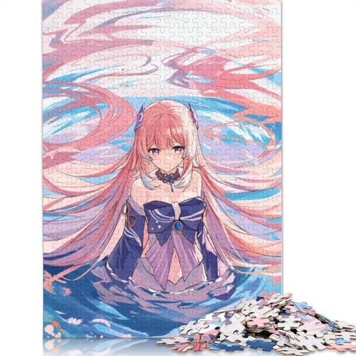 1000-teiliges Puzzle für Erwachsene, Genshin Impact-Puzzle für Erwachsene, Karton-Puzzle, Lernspiel, Herausforderungsspielzeug (Größe 38 x 26 cm) von LiJianXXL