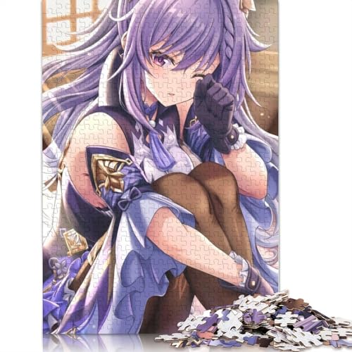 1000-teiliges Puzzle für Erwachsene, Genshin Impact-Puzzle für Erwachsene, Kartonpuzzle, Lernspiel für Erwachsene und Kinder (Größe 38 x 26 cm) von LiJianXXL