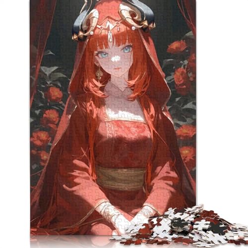 1000-teiliges Puzzle für Erwachsene, Genshin Impact-Puzzle für Erwachsene, Kartonpuzzle, Lernspiel für Erwachsene und Kinder (Größe 38 x 26 cm) von LiJianXXL