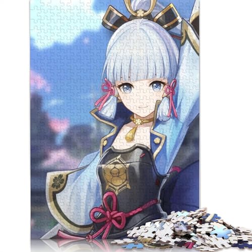 1000-teiliges Puzzle für Erwachsene, Genshin Impact-Puzzle für Erwachsene, Kartonpuzzle, Lernspiel für Erwachsene und Kinder (Größe 38 x 26 cm) von LiJianXXL