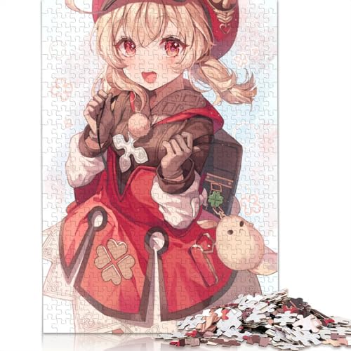 1000-teiliges Puzzle für Erwachsene, Genshin Impact-Puzzles, Kartonpuzzles, Lernspielzeug, Familienspiele (Größe 38 x 26 cm) von LiJianXXL