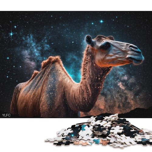 1000-teiliges Puzzle für Erwachsene, Puzzle-Geschenke, Cosmic Camel-Puzzle für Kinder, Kartonpuzzle, Heimdekoration, Puzzle-Spielzeug (Größe 38 * 26 cm) von LiJianXXL