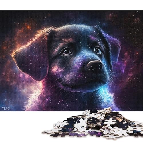 1000-teiliges Puzzle für Erwachsene, Puzzle-Geschenke, Tierwelpe, kosmisches Puzzle für Kinder, Holzpuzzle, Heimdekoration, Puzzle-Spielzeug (Größe 75 * 50 cm) von LiJianXXL