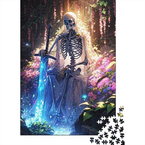 1000-teiliges Puzzle für Erwachsene Fallen Queen, quadratische Puzzles für Erwachsene und Kinder, Holzpuzzle, Lernspiel, Größe: 75 x 50 cm von LiJianXXL