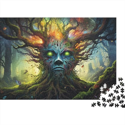 1000-teiliges Puzzle für Erwachsene und Kinder, Fantasie-Baum-Elfen-Puzzle für Kinder, Holzpuzzle, Spielzeug, Denkspiel, 50 x 75 cm von LiJianXXL