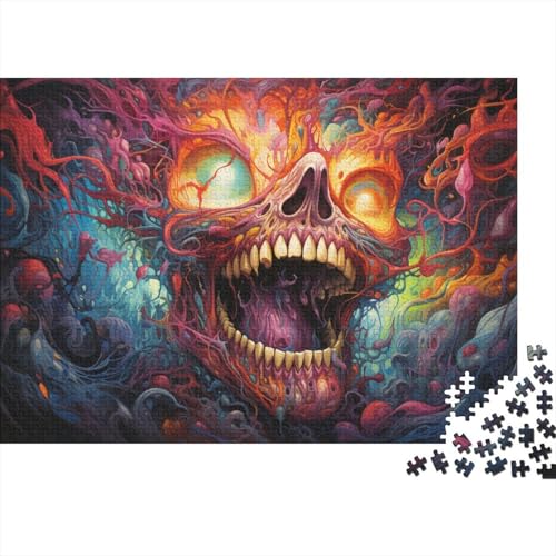 1000-teiliges Puzzle für Erwachsene und Kinder, Fantasie-Farbmalerei, Kunst-Puzzle für Kinder, Holzpuzzle, Spielzeug, Denkspiel, 50 x 75 cm von LiJianXXL