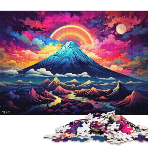 1000-teiliges Puzzlespiel, Kunst, Japan, Mount Fuji, Puzzle, Karton-Puzzle, Lernspielzeug 38x26cm/1000 Stück von LiJianXXL