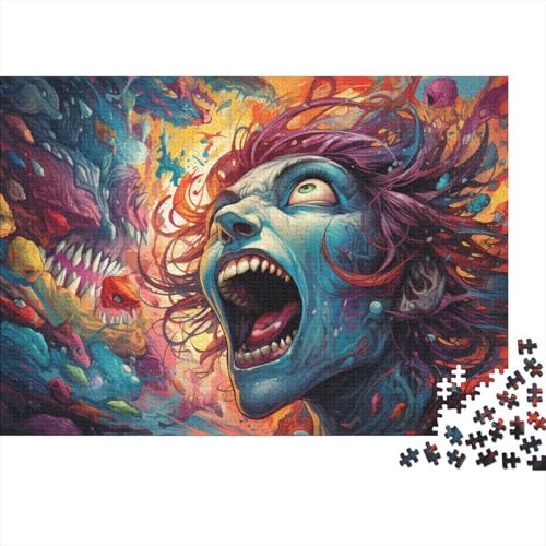 Lustiges Puzzle für Erwachsene, 1000 Teile, böse, seltsame Arten, Puzzles für Holzpuzzles, pädagogisches Spielzeug zum Stressabbau, Puzzle, 50 x 75 cm von LiJianXXL