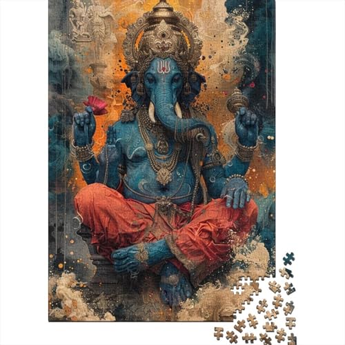 Puzzle 1000 Teile Buddha Quadratisches Puzzle für Erwachsene und Kinder, Holzpuzzle Herausforderndes Spiel Puzzlegröße: 75x50 cm von LiJianXXL