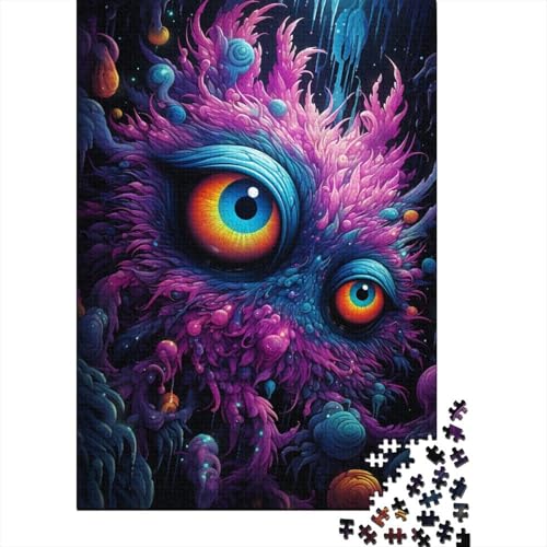 Puzzle 1000 Teile Puzzle für Erwachsene und Kinder Art Fantasy Eyes Puzzles für Erwachsene und Kinder Holzpuzzles Denksportaufgaben für Erwachsene Größe: 75x50 cm von LiJianXXL