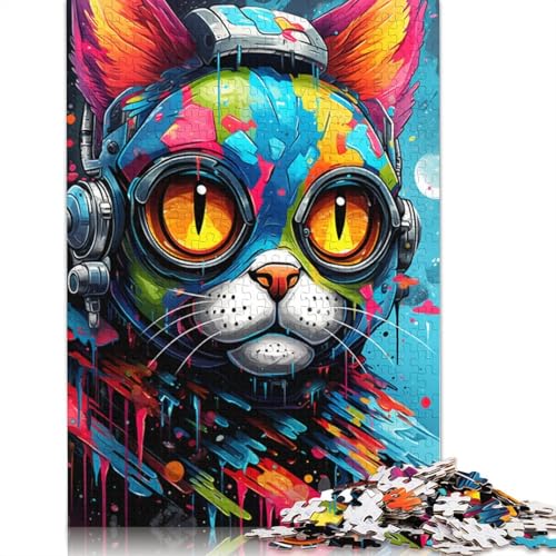 Puzzle 1000 Teile für Erwachsene, Baby-Luchs-Roboter-Puzzle für Erwachsene, Papppuzzle, herausfordernd, Aber lustig und humorvoll, 38 x 26 cm von LiJianXXL