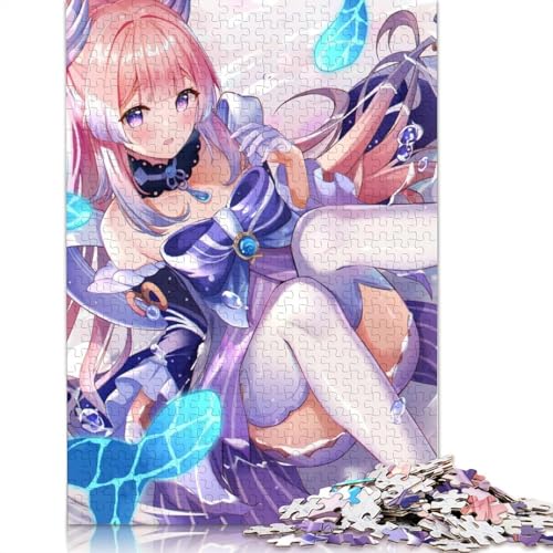 Puzzle 1000 Teile für Erwachsene, Genshin Impact-Puzzles für Erwachsene, Holzpuzzle, interessante Puzzles zur Stressreduzierung (Größe 75 x 50 cm) von LiJianXXL