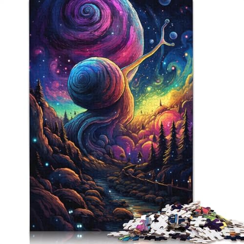 Puzzle 1000 Teile für Erwachsene, Kunst-Schnecken-Puzzle, Puzzle für Erwachsene, Kartonpuzzle, Spielzeug, Denkspiel, 38 x 26 cm von LiJianXXL