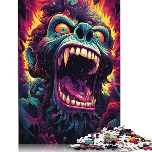 Puzzle 1000 Teile für Erwachsene, Tier-AFFE, Puzzle für Erwachsene, Holzpuzzle, Spielzeug, Denkspiel, 75 x 50 cm von LiJianXXL