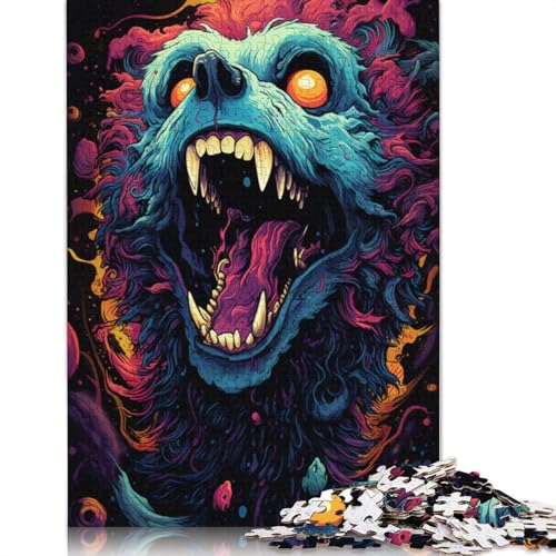 Puzzle 1000 Teile für Erwachsene, Tierpudel, Puzzle für Erwachsene, Kartonpuzzle, Spielzeug, Denkspiel, 38 x 26 cm von LiJianXXL