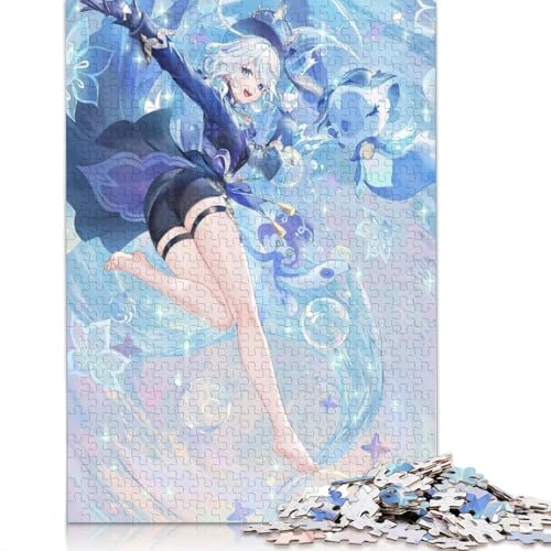 Puzzle 1000 Teile für Erwachsene und Kinder, Genshin Impact Puzzle, Holzpuzzle, anspruchsvolles Spiel (Größe 75 x 50 cm) von LiJianXXL