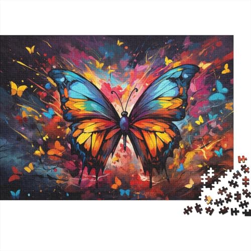 Puzzle Schmetterling 1000 Teile Puzzle für Erwachsene Holzpuzzle für Erwachsene und Kinder ab 12 Jahren Spielzeug Denkspiel 50x75cm von LiJianXXL