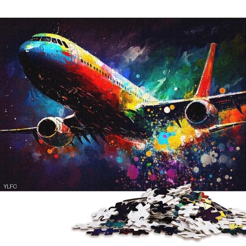 Puzzle für Erwachsene, 1000 Puzzle-Spielzeug, Bunte Flugzeuge, Puzzle für Erwachsene, Holzpuzzle, anspruchsvoll, Aber unterhaltsam und humorvoll (Größe 75 * 50 cm) von LiJianXXL