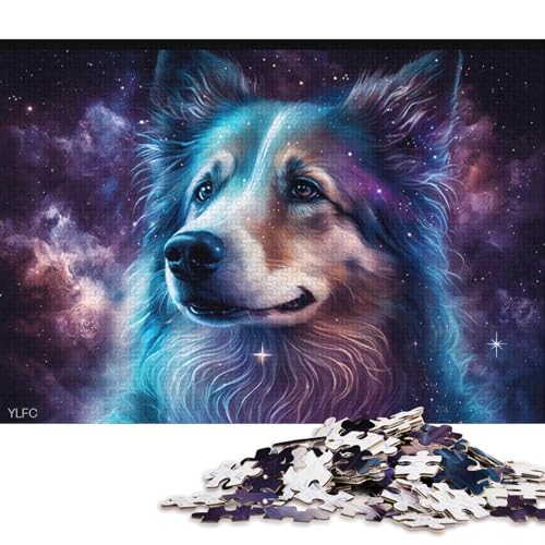 Puzzle für Erwachsene, 1000 Puzzle-Spielzeug, kosmisches Galaxie-Hunde-Puzzle für Erwachsene, Papppuzzle, anspruchsvoll, Aber unterhaltsam und humorvoll (Größe 38 * 26 cm) von LiJianXXL