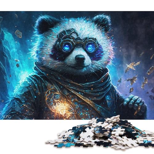 Puzzle für Erwachsene, 1000 Puzzle-Spielzeug, magisches Tier-Panda-Puzzle für Erwachsene, Holzpuzzle, anspruchsvoll, Aber unterhaltsam und humorvoll (Größe 75 * 50 cm) von LiJianXXL