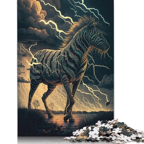 Puzzle für Erwachsene, 1000 Puzzle-Spielzeuge, Fantasy-Zebra-Puzzle für Erwachsene, Papppuzzles, die anspruchsvoll, Aber unterhaltsam und humorvoll sind (Größe 38 * 26 cm) von LiJianXXL