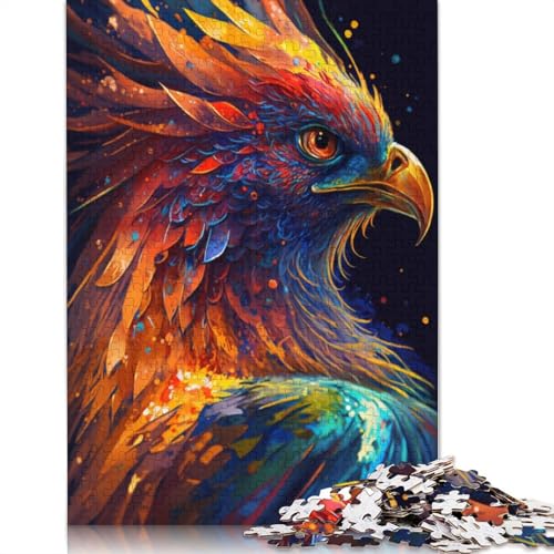 Puzzle für Erwachsene, 1000 Teile, Fantasie-Phönix-Vogel, Puzzle für Erwachsene und Kinder, Papppuzzle, Spielzeug, Denkspiel, 38 x 26 cm von LiJianXXL