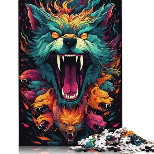 Puzzle für Erwachsene, 1000 Teile, Fuchs-Kunst-Puzzle für Erwachsene und Kinder, Kartonpuzzle, Spielzeug, Denkspiel, 38 x 26 cm von LiJianXXL