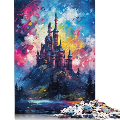 Puzzle für Erwachsene, 1000 Teile, Kunst-Schloss-Puzzle für Erwachsene und Kinder, Holzpuzzle, Heimdekoration, Puzzle-Spielzeug, 75 x 50 cm von LiJianXXL