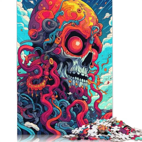 Puzzle für Erwachsene, 1000 Teile, Oktopus-Kunst, Roboter-Puzzles für Erwachsene und Kinder, Karton-Puzzles, Heimdekoration, Puzzle-Spielzeug, 38 x 26 cm von LiJianXXL