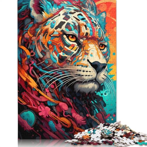 Puzzle für Erwachsene, 1000 Teile, Roboter-Leoparden-Puzzle für Erwachsene und Kinder, Holzpuzzle, Spielzeug, Denkspiel, 75 x 50 cm von LiJianXXL