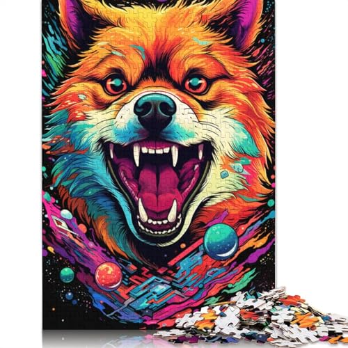 Puzzle für Erwachsene, 1000 Teile, Shiba Inu-Tierpuzzle für Erwachsene und Kinder, Kartonpuzzle, Spielzeug, Denkspiel, 38 x 26 cm von LiJianXXL