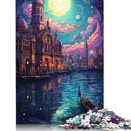 Puzzle für Erwachsene, 1000 Teile, Venedig, Wasserstadt, Puzzle für Erwachsene, Puzzle aus Pappe, Lernspielzeug, Familienspiele, 38 x 26 cm von LiJianXXL