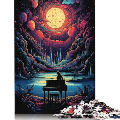 Puzzle für Erwachsene, 1000 Teile, buntes Klavier-Puzzle für Erwachsene und Kinder, Holzpuzzle, Spielzeug, Denkspiel, 75 x 50 cm von LiJianXXL