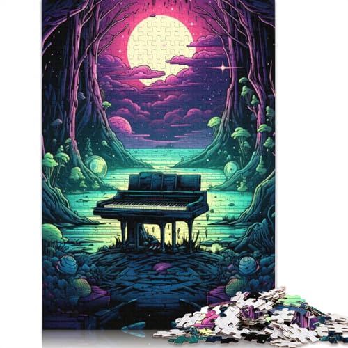 Puzzle für Erwachsene, 1000 Teile, buntes Klavier-Puzzle für Erwachsene und Kinder, Kartonpuzzle, Spielzeug, Denkspiel, 38 x 26 cm von LiJianXXL