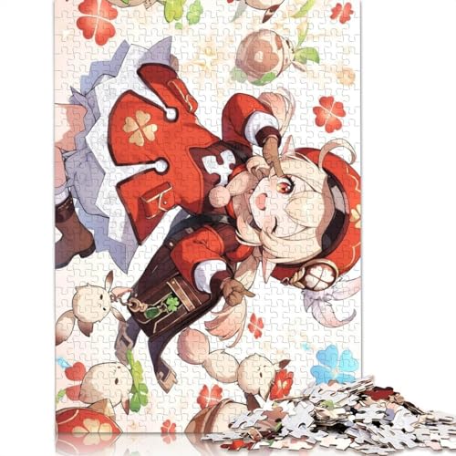 Puzzle für Erwachsene, 1000-teiliges Genshin Impact-Puzzle für Erwachsene, Holzpuzzle, Lernspiele für Erwachsene und Kinder (Größe 75 x 50 cm) von LiJianXXL