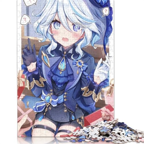 Puzzle für Erwachsene, 1000-teiliges Genshin Impact-Puzzle für Erwachsene, Kartonpuzzle, Lernspiele für Erwachsene und Kinder (Größe 38 x 26 cm) von LiJianXXL