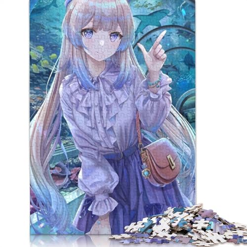 Puzzle für Erwachsene, 1000-teiliges Genshin Impact-Puzzle für Erwachsene, Kartonpuzzle, Lernspiele für Erwachsene und Kinder (Größe 38 x 26 cm) von LiJianXXL