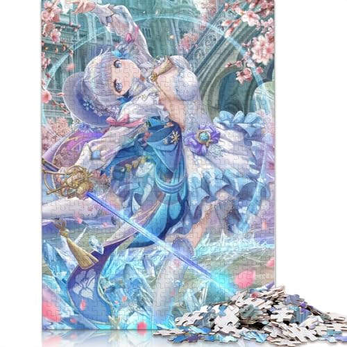 Puzzle für Erwachsene, 1000-teiliges Genshin Impact-Puzzle für Erwachsene, Kartonpuzzle, Lernspiele für Erwachsene und Kinder (Größe 38 x 26 cm) von LiJianXXL