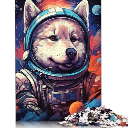 Puzzle für Erwachsene, Baby Husky, 1000-teiliges Puzzle, Lernspiele, Kartonpuzzle für Erwachsene und Jugendliche ab 12 Jahren, Spielspielzeug, 38 x 26 cm von LiJianXXL