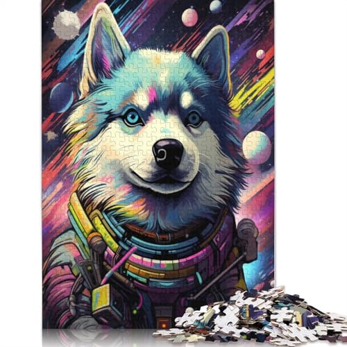 Puzzle für Erwachsene, Baby Husky, 1000-teiliges Puzzle, Lernspiele, Kartonpuzzle für Erwachsene und Jugendliche ab 12 Jahren, Spielspielzeug, 38 x 26 cm von LiJianXXL