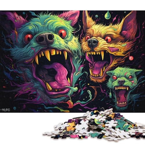 Puzzle für Erwachsene, Chihuahua im Weltraum, 1000-teiliges Puzzle, Kartonpuzzle, Puzzle für 12-Jährige, Spielzeug-Wanddekoration 38x26cm/1000 Teile von LiJianXXL