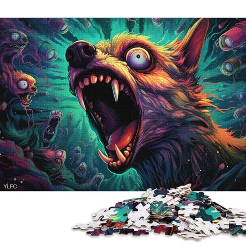 Puzzle für Erwachsene, Chihuahua im Weltraum, 1000-teiliges Puzzle, Kartonpuzzle, Puzzle für 12-Jährige, Spielzeug-Wanddekoration 38x26cm/1000 Teile von LiJianXXL